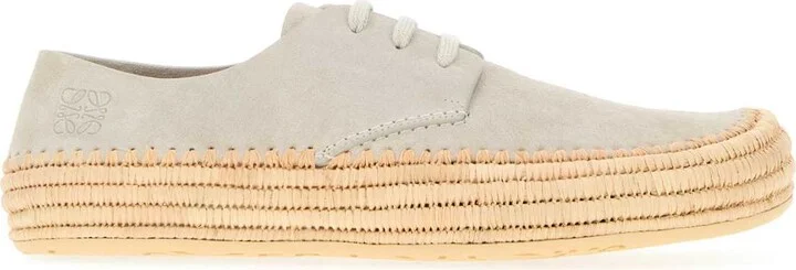 Light Grey Suede Rio Lace-up Shoes