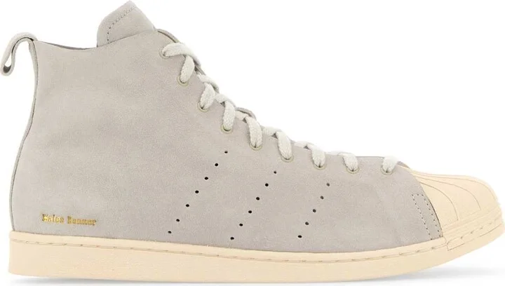 Light Grey Suede Wales Bonner X Adidas Superstar Sneakers
