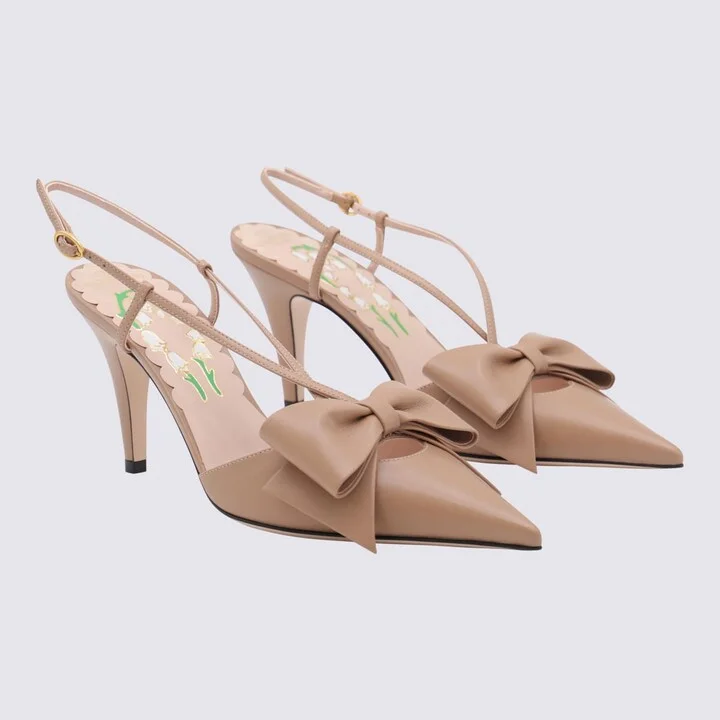 Light Pink Leather Pumps - Image 2