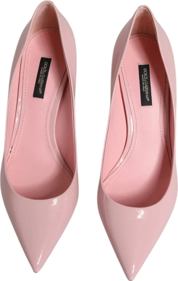 Light Pink Patent Leather Heels Pumps Women's Shoes (Pre-Owned) - Image 3