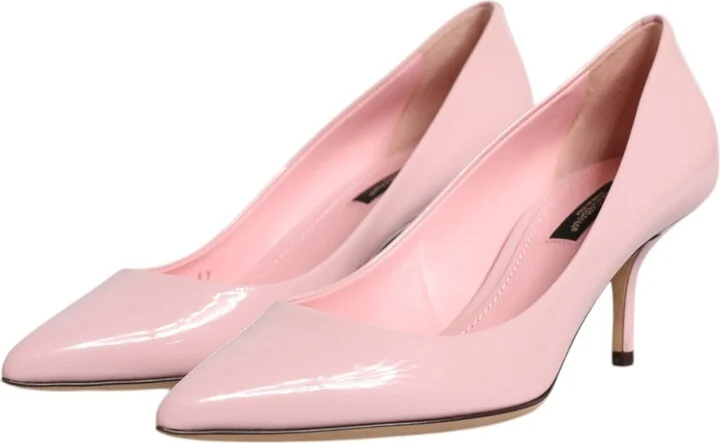 Light Pink Patent Leather Heels Pumps Women's Shoes (Pre-Owned) - Image 4