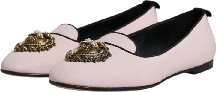Light Pink Velvet Slip On Loafers Flats Women's Shoes (Pre-Owned) - Image 4
