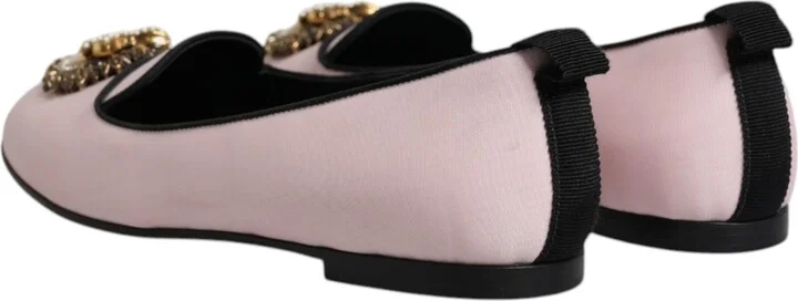 Light Pink Velvet Slip On Loafers Flats Women's Shoes (Pre-Owned) - Image 5