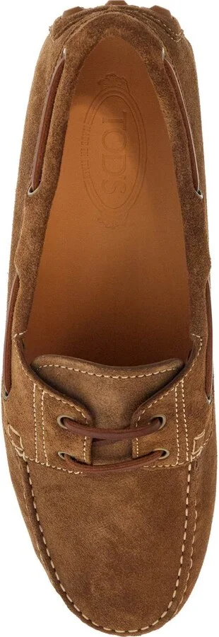 Light Walnut Leather Driving Moccasin Made In Italy - Image 2