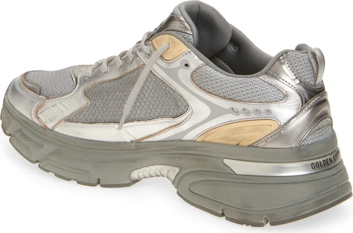 Lightstar Metalllic Leather & Mesh Sneaker - Image 2