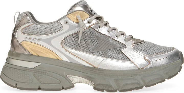 Lightstar Metalllic Leather & Mesh Sneaker - Image 3