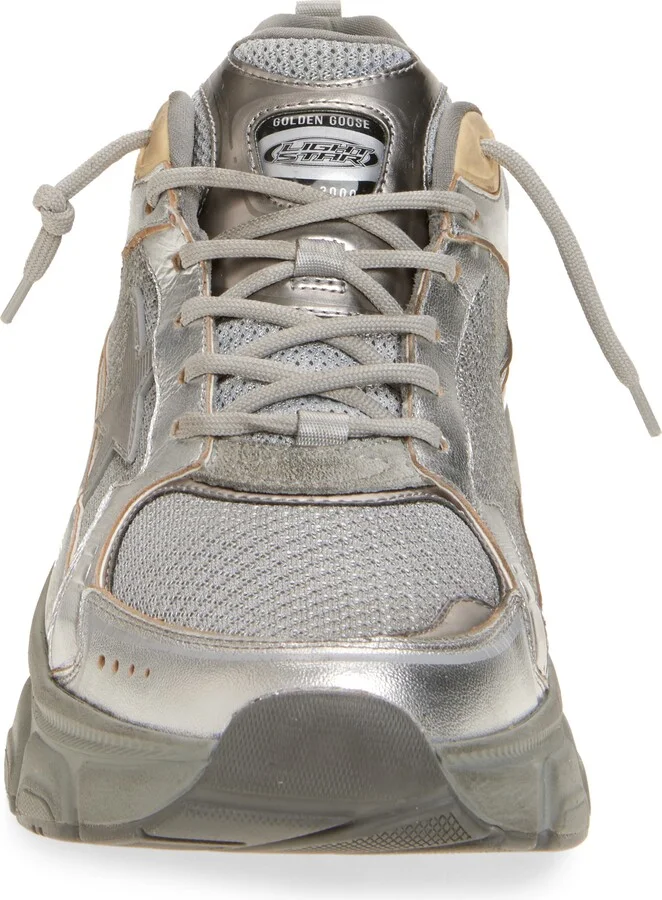 Lightstar Metalllic Leather & Mesh Sneaker - Image 4