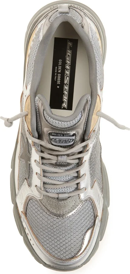 Lightstar Metalllic Leather & Mesh Sneaker - Image 5