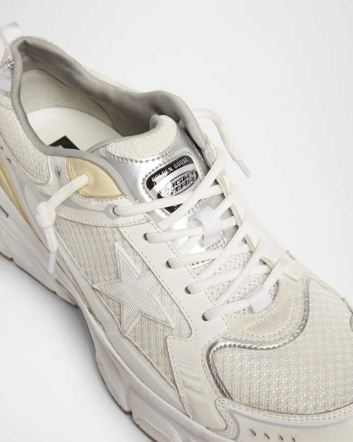 Lightstar Net Mixed Leather Runner Sneakers - Image 8