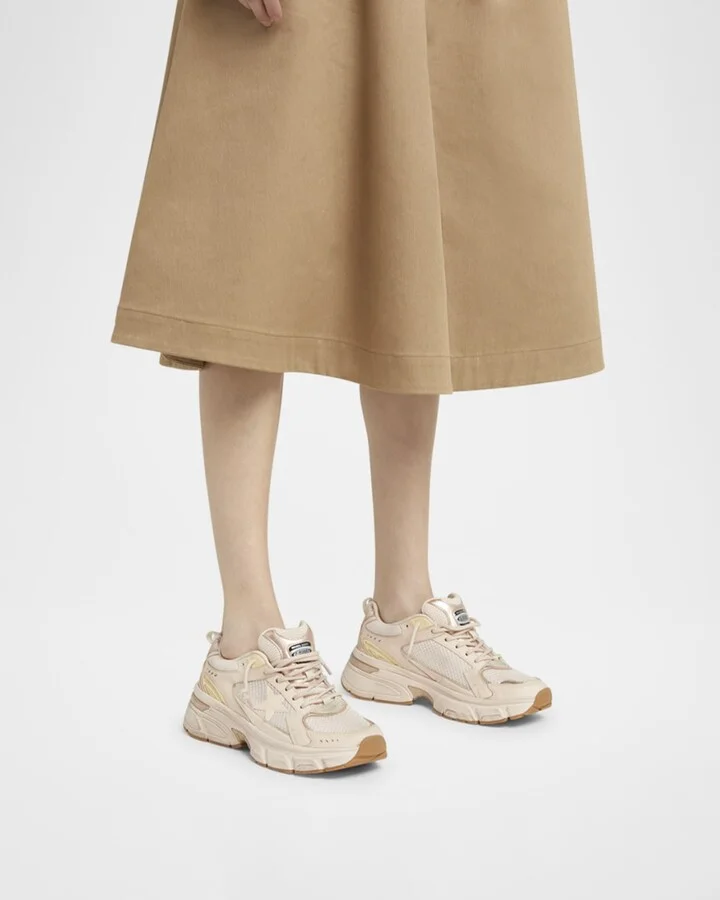 Lightstar Net Mixed Leather Runner Sneakers - Image 2