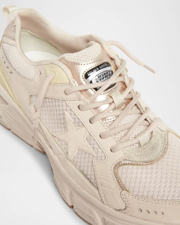 Lightstar Net Mixed Leather Runner Sneakers - Image 4