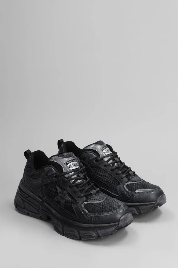 Lightstar Sneakers In Black Leather And Fabric - Image 2