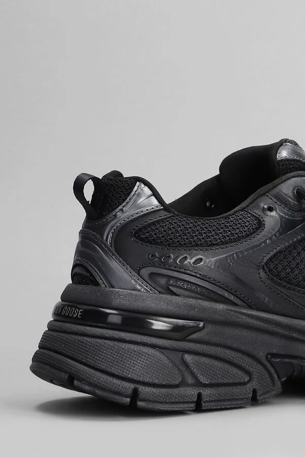Lightstar Sneakers In Black Leather And Fabric - Image 5