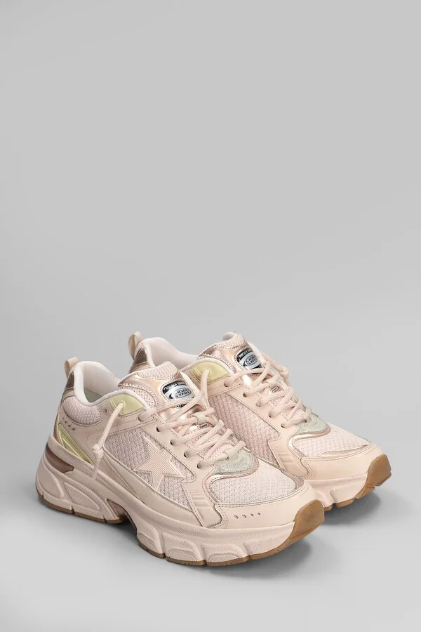 Lightstar Sneakers In Rose-pink Leather And Fabric - Image 2