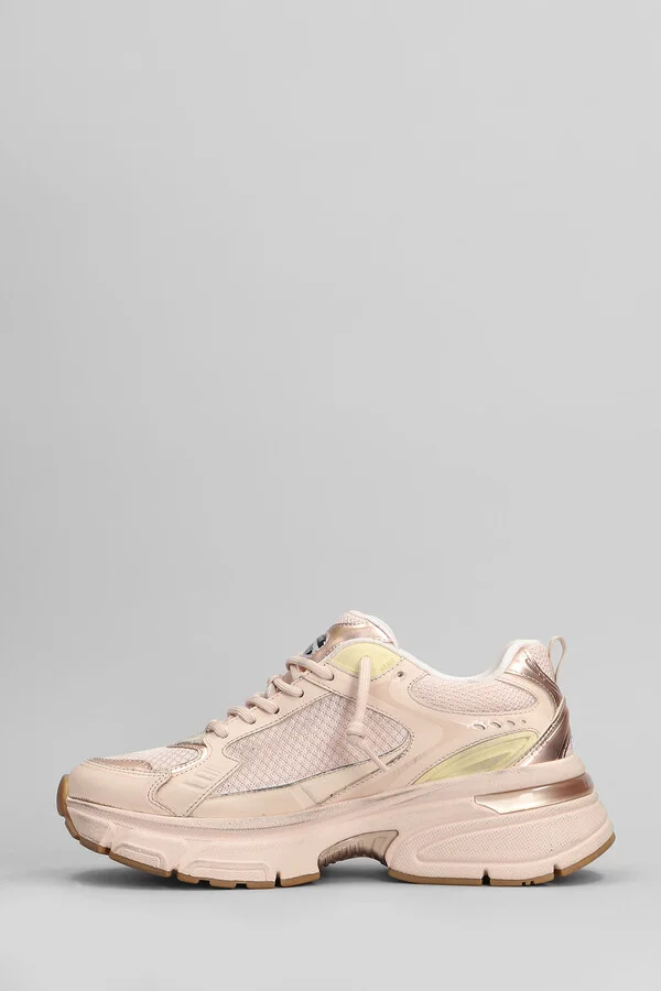Lightstar Sneakers In Rose-pink Leather And Fabric - Image 3
