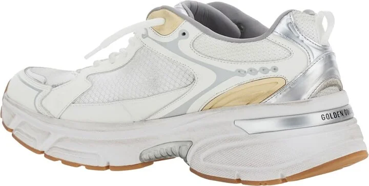 'lightstar' White Low Top Sneakers With Logo Patch On The Tongue And Logo Lettering On The Heel In Leather And Fabric Blend Man - Image 3