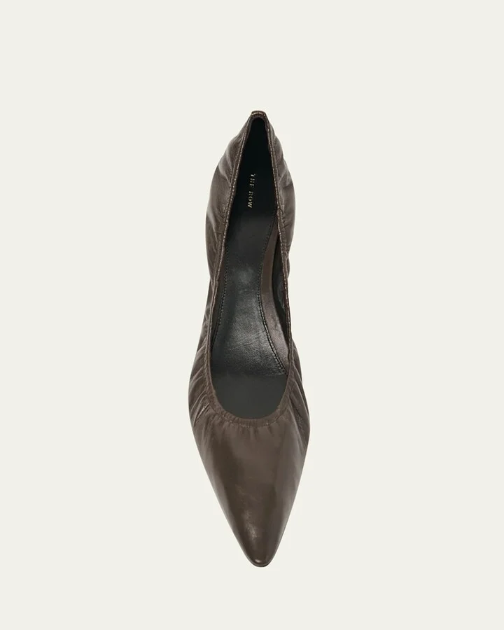 Liisa Lambskin Leather Pumps - Image 6