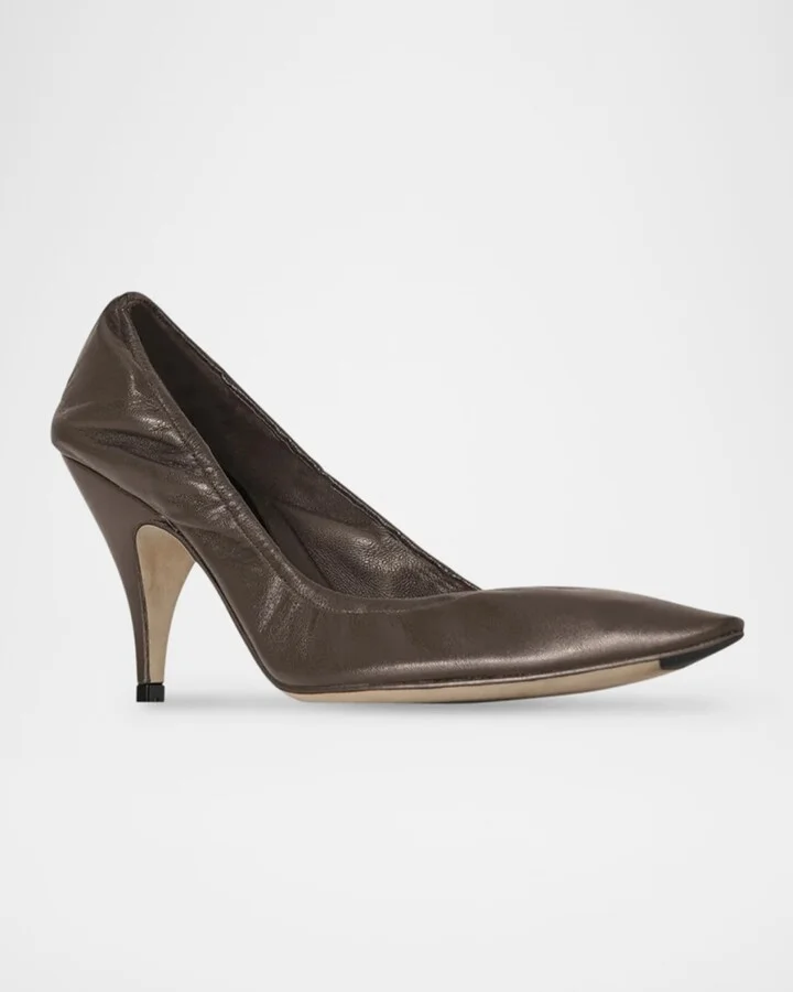 Liisa Lambskin Leather Pumps - Image 6
