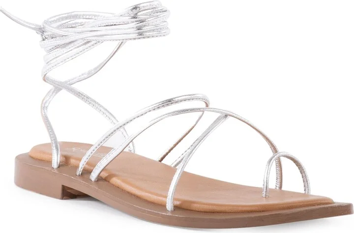 Lilac Ankle Wrap Sandal