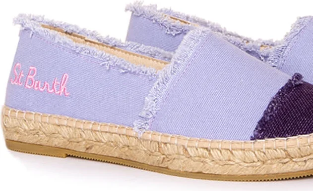 Lilac Canvas Espadrillas With Embroidery - Image 2