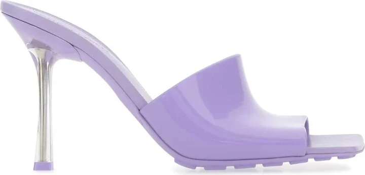 Lilac Pvc Stretch Mules