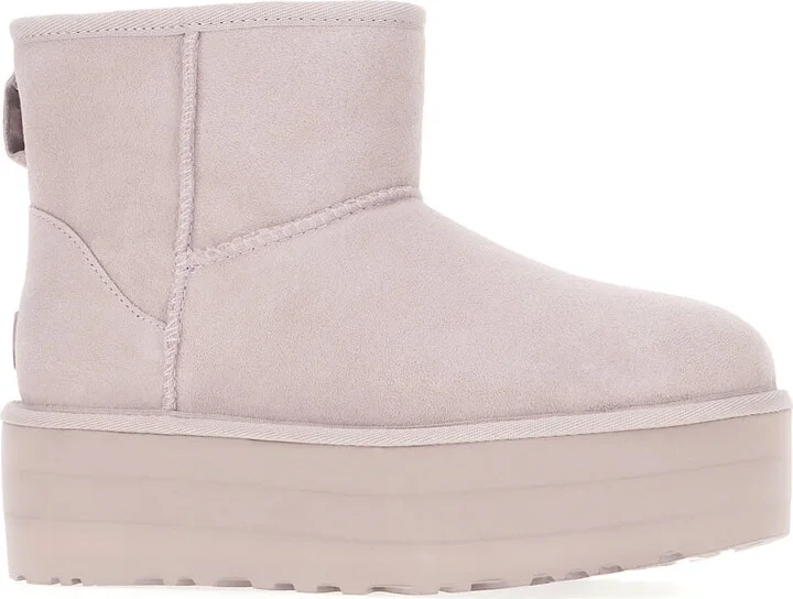 Lilac Suede Classic Mini Ankle Boots - Image 2