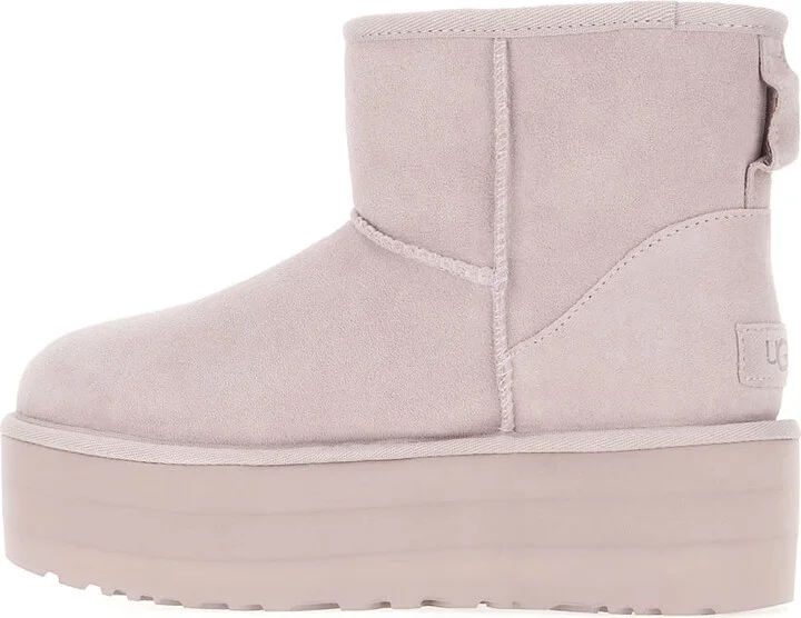 Lilac Suede Classic Mini Ankle Boots - Image 3