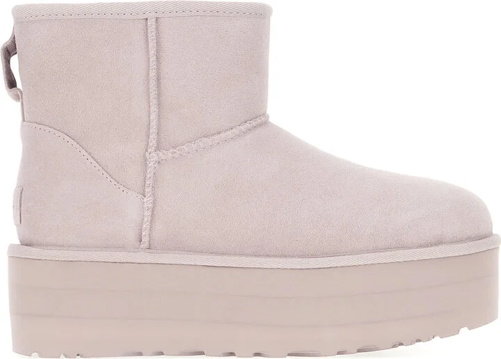 Lilac Suede Classic Mini Ankle Boots