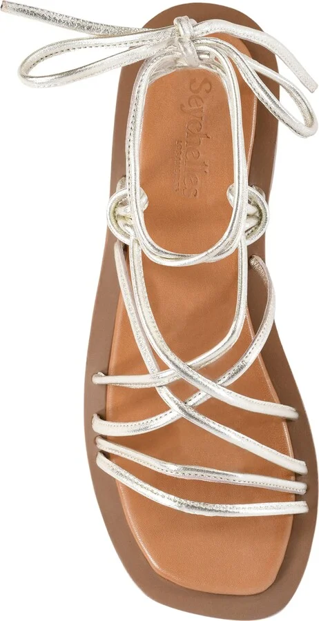 Lilac Two Ankle Wrap Sandal - Image 4