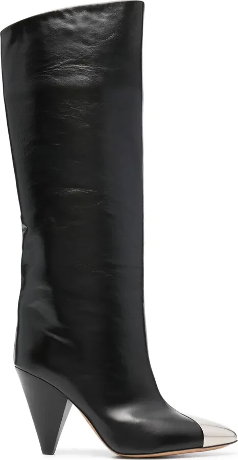 Lilezio 95mm leather knee-high boots