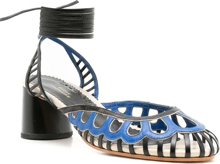 Lilibet 50mm ankle-tie sandals - Image 2