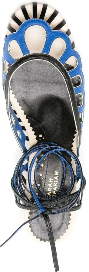 Lilibet 50mm ankle-tie sandals - Image 4