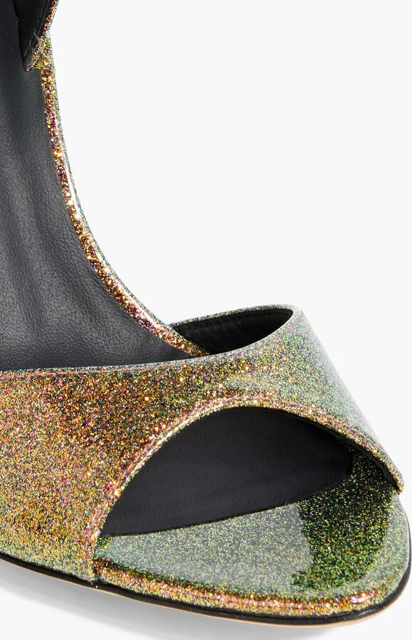 Lilibeth glittered leather slingback sandals - Image 4