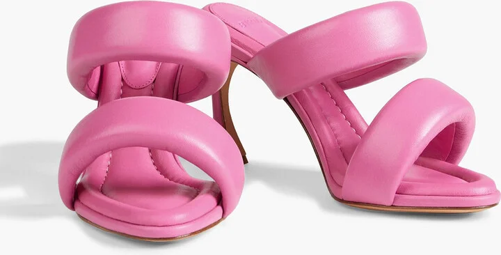 Lilla 85 padded leather mules - Image 2
