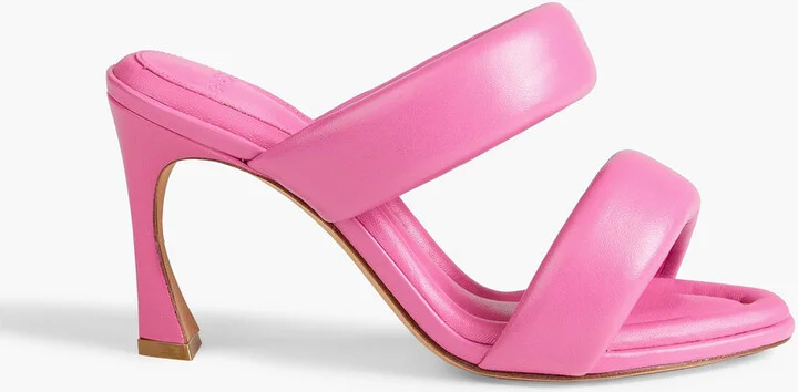 Lilla 85 padded leather mules