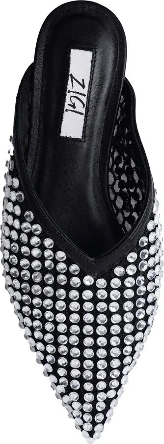 Lilla Crystal Embellished Pointed Toe Mule - Image 5