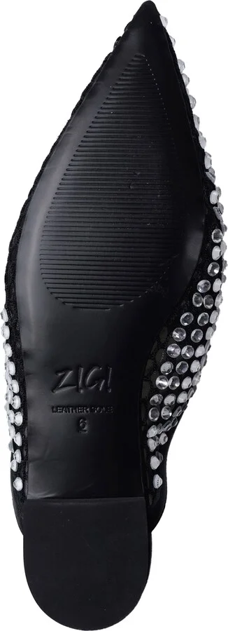 Lilla Crystal Embellished Pointed Toe Mule - Image 6