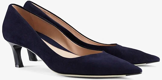 Lillian Pump - Suede - Navy - Image 3