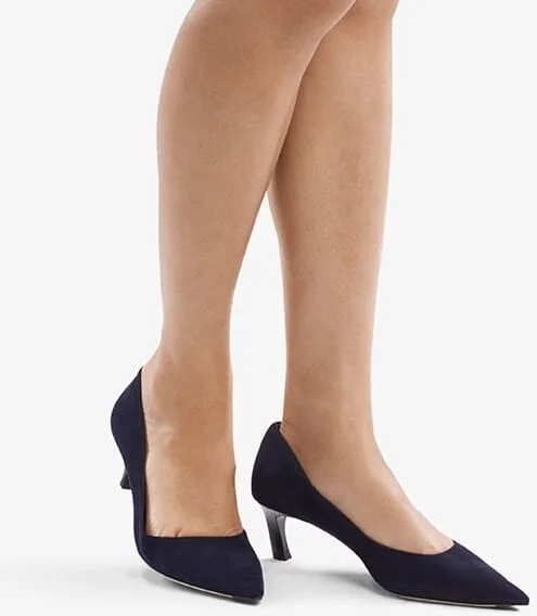 Lillian Pump - Suede - Navy - Image 4