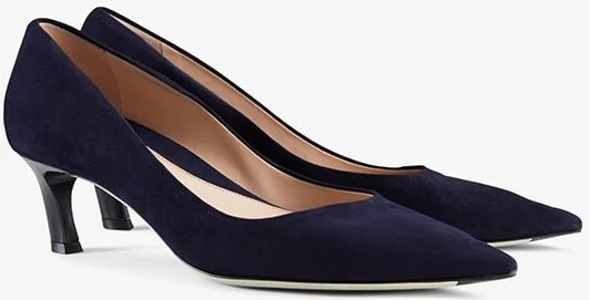 Lillian Pump - Suede - Navy