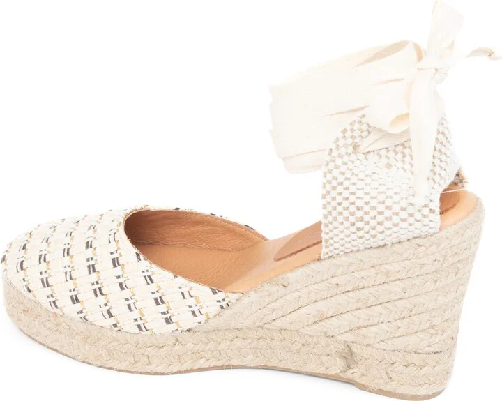 Lillian Raffia Ankle Wrap Platform Espadrille Sandal - Image 2
