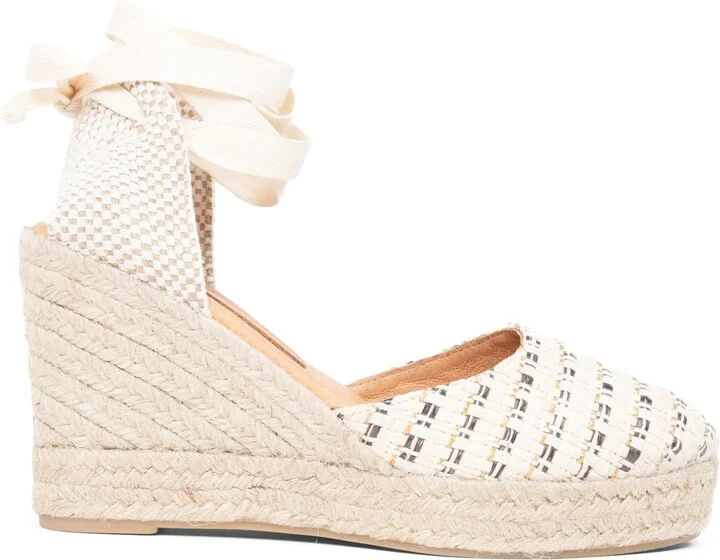 Lillian Raffia Ankle Wrap Platform Espadrille Sandal - Image 3