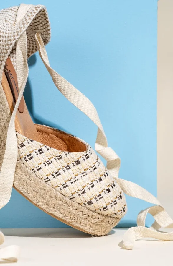 Lillian Raffia Ankle Wrap Platform Espadrille Sandal - Image 11