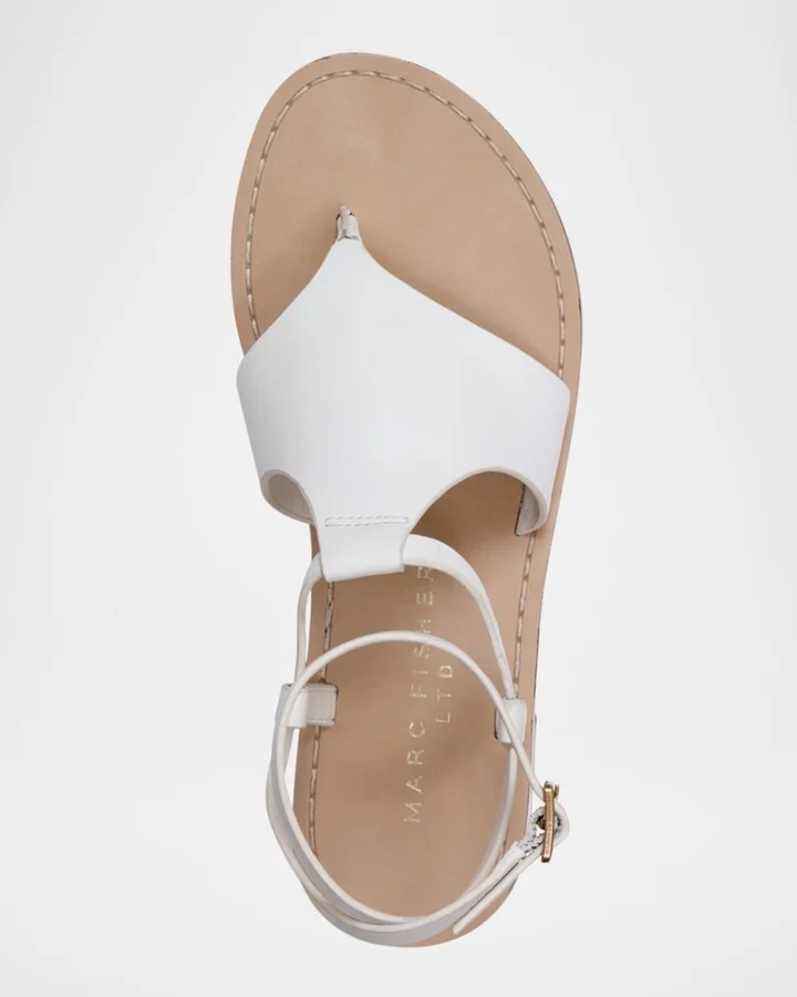 Lillie Flat Leather Sandals - Image 2