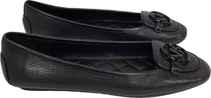 Lillie Moccasin in Black Leather