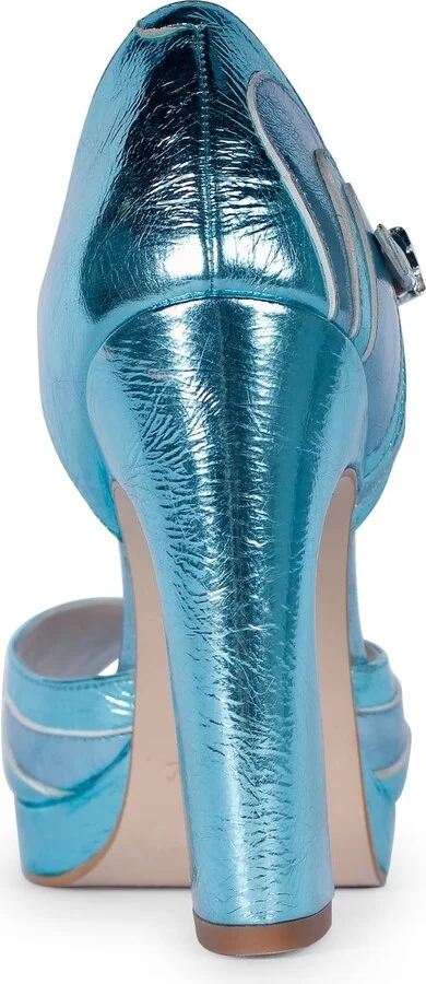 Lillita Azure Blue Platform Heels - Image 2