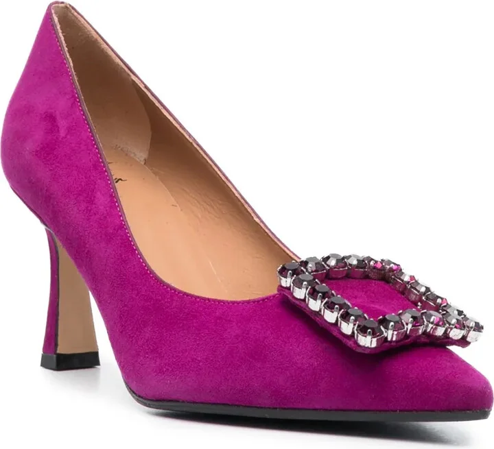 Lilly 80mm pointed-toe suede pumps - Image 2