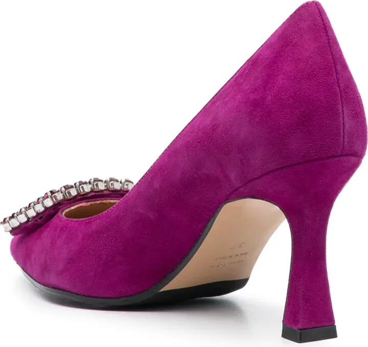 Lilly 80mm pointed-toe suede pumps - Image 3