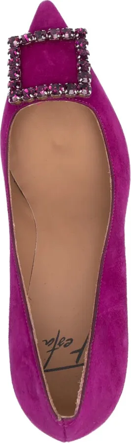 Lilly 80mm pointed-toe suede pumps - Image 4
