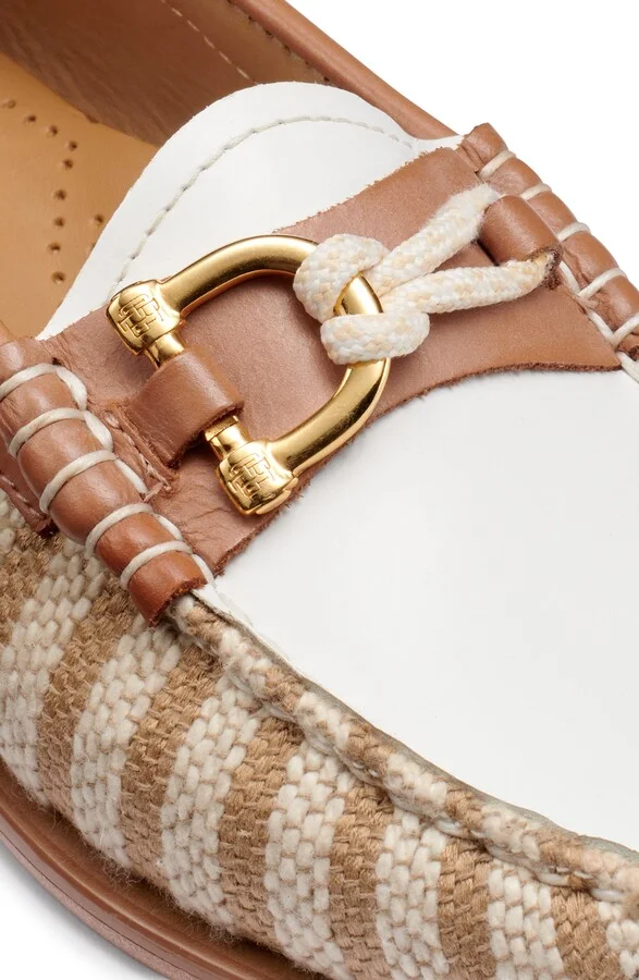 Lilly Nautical Leather & Canvas Loafer - Image 6